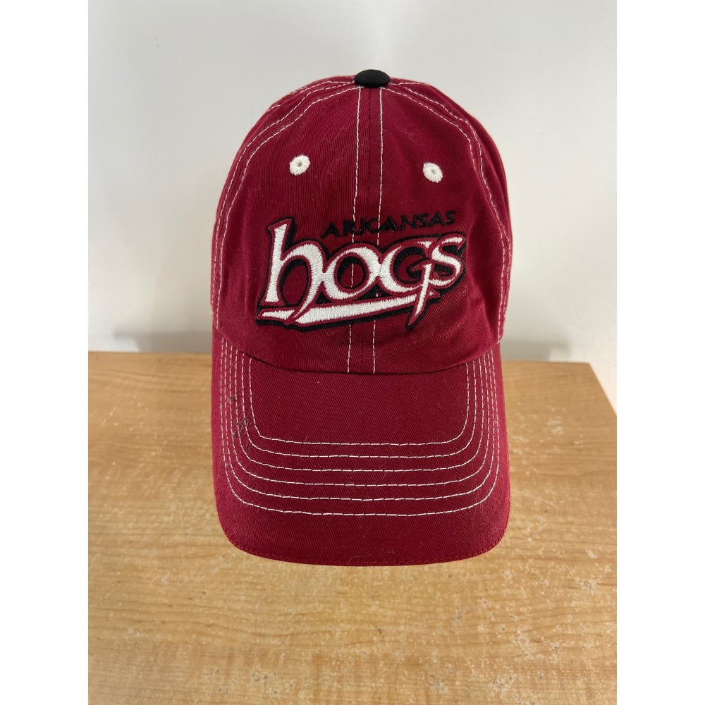 Captivating Headgear Arkansas Razorbacks Hogs Hat Red NCAA Adjustable Cap PP